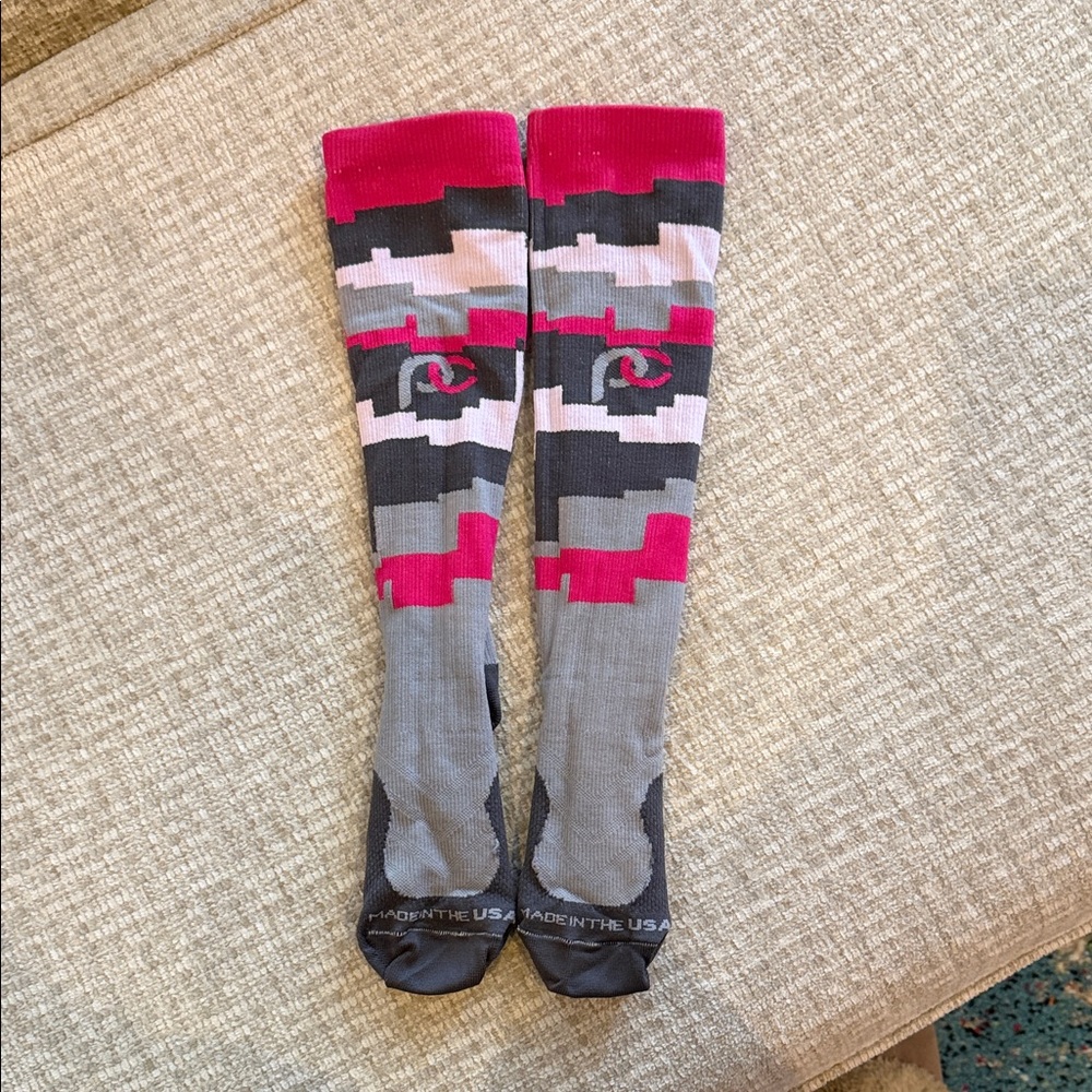 Colorful Geometric Knee-High Socks